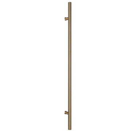 Sure-Loc PL-1RD48 SB satin brass round long door pull