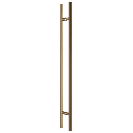 Sure-Loc PL-2RD72 SB satin brass round long door pull