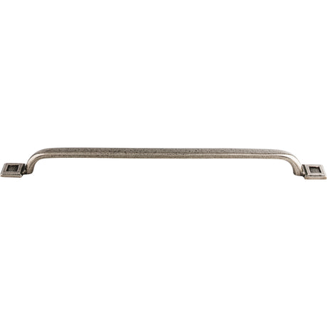 Top Knobs M1825 Square Inset 12" Center to Center Bar Pull Cast Iron