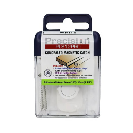 Precision Lock PLS12PRO-WHT white magnetic catch