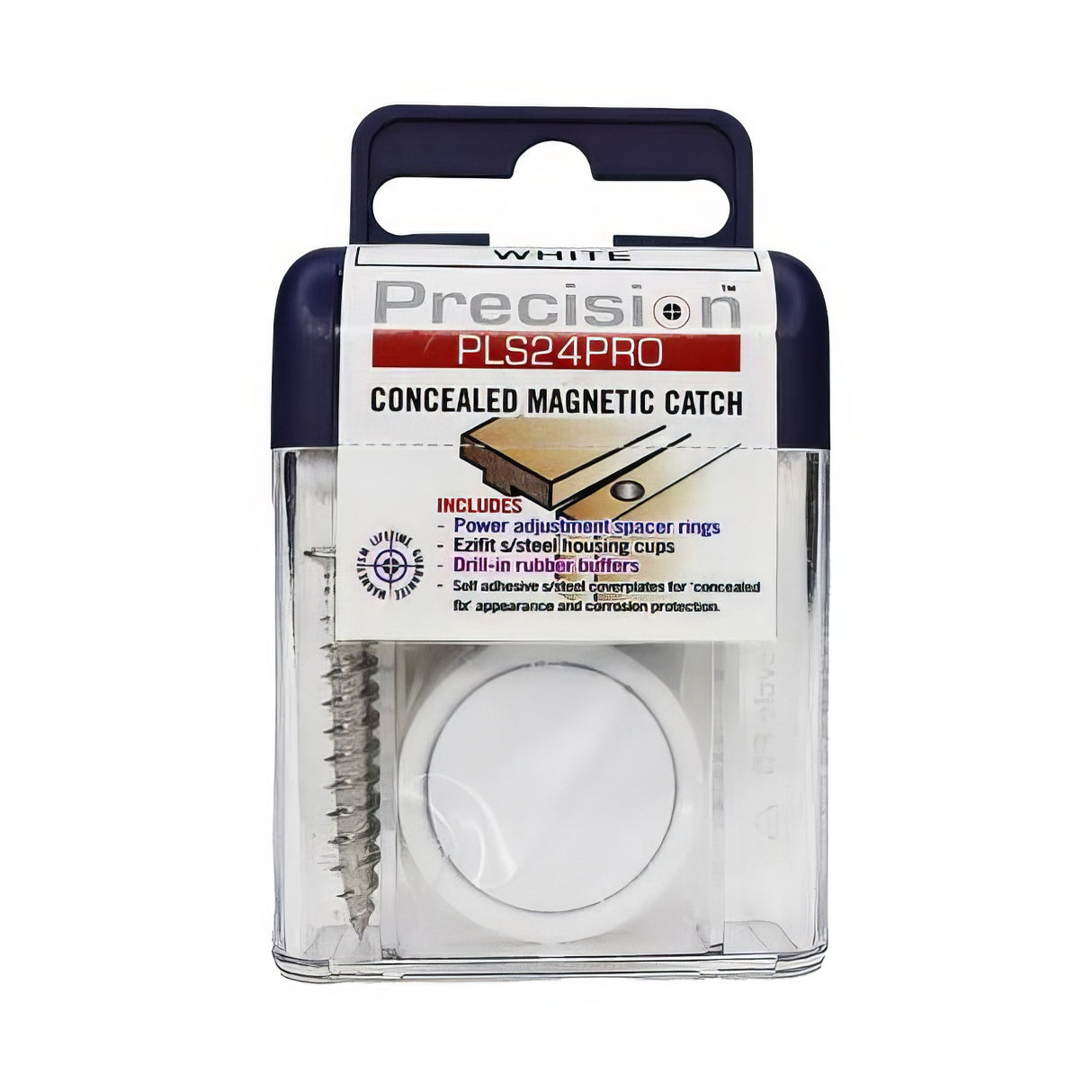 Precision Lock PLS24PRO-WHT magnetic catch, additional view