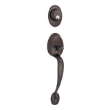 Schlage F62PLY505FLARH F62-PLY-FLA-RH Right Hand Plymouth Double Cylinder Handleset Lifetime Polished Brass