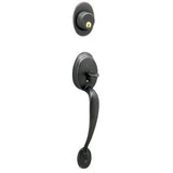 Schlage F62PLY619FLARH F62-PLY-FLA-RH Right Hand Plymouth Double Cylinder Handleset Satin Nickel