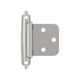 Amerock BPR342926 Variable Overlay Self Closing Face Mount Polished Chrome Cabinet Hinge - 1 Pair