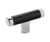 Amerock BP36556PNBBR Esquire 2-5/8 inch (67mm) Length Polished Nickel/Black Bronze Cabinet Knob