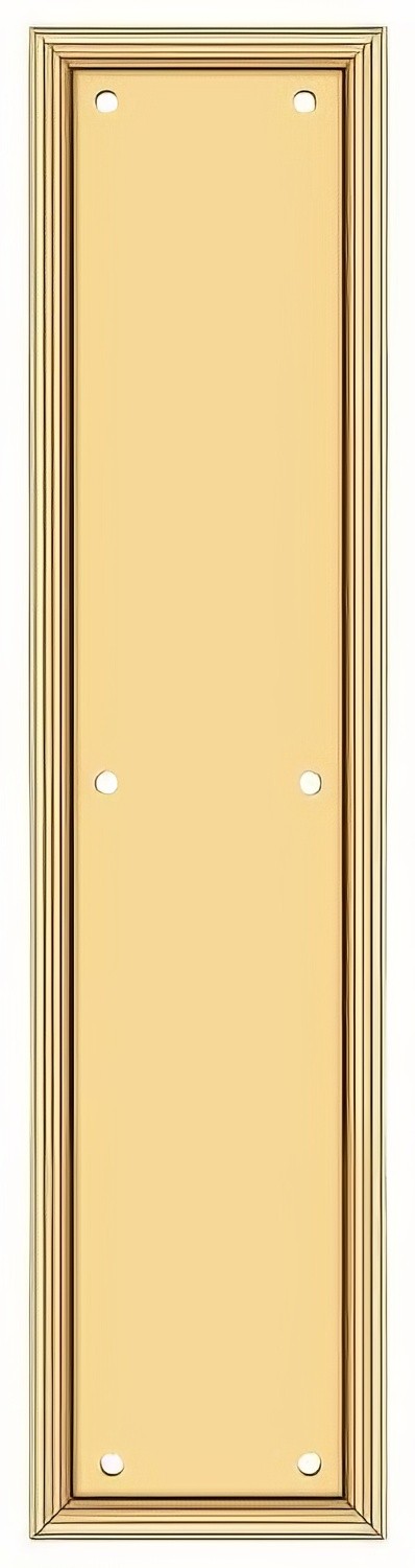 Deltana PP2280CR003 push plate in satin stainless, additional view