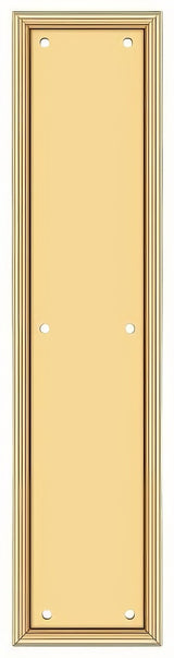 Deltana PP2280CR003 push plate in satin stainless, additional view