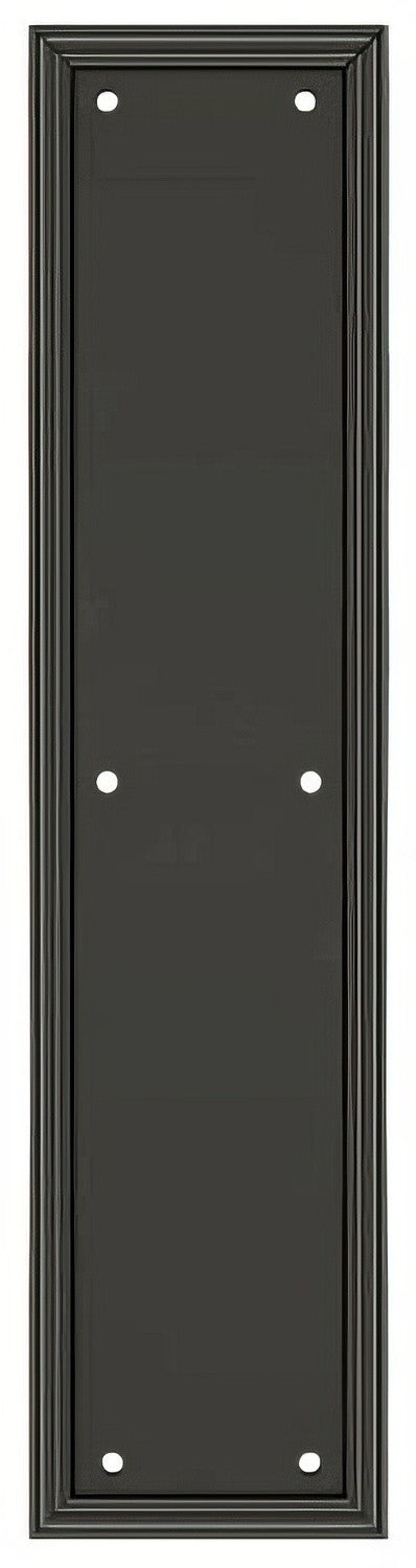 Deltana PP2280U10B push plate in satin stainless, additional view