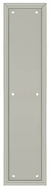 Deltana PP2280U15A push plate in satin stainless, additional view