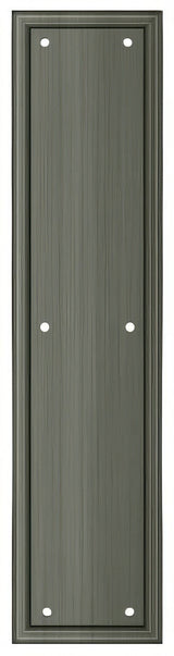 Deltana PP2280U15A push plate in satin stainless, additional view