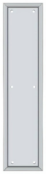 Deltana PP2280U26 push plate in satin stainless, additional view