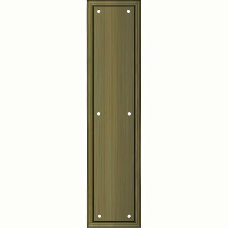 Deltana PP2280U5 antique brass push plate