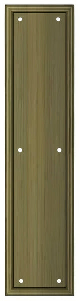 Deltana PP2280U5 push plate in satin stainless, additional view