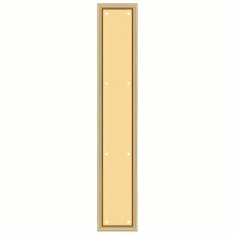 Deltana PP2281CR003 lifetime polished brass push plate
