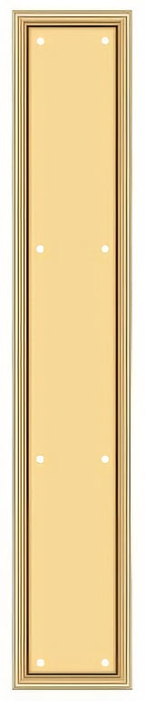 Deltana PP2281CR003 push plate in satin stainless, additional view