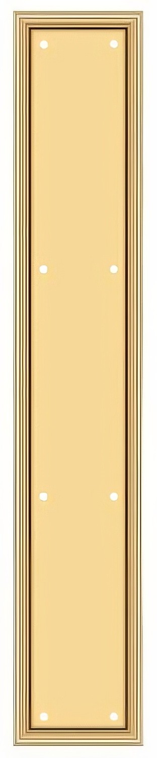 Deltana PP2281CR003 push plate in satin stainless, additional view