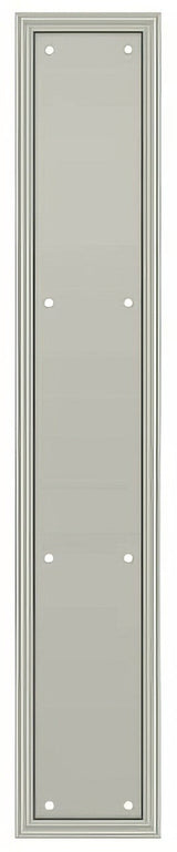 Deltana PP2281U15A push plate in satin stainless, additional view