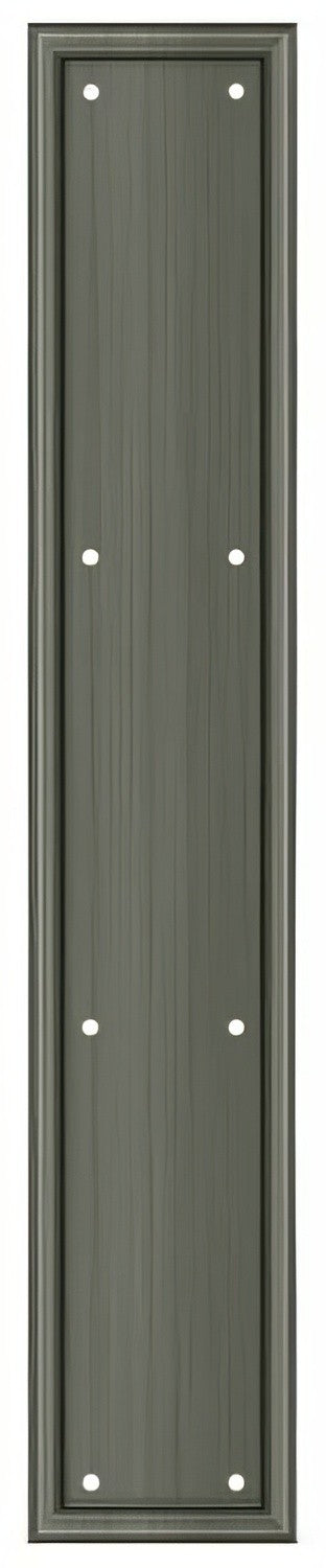 Deltana PP2281U15A push plate in satin stainless, additional view