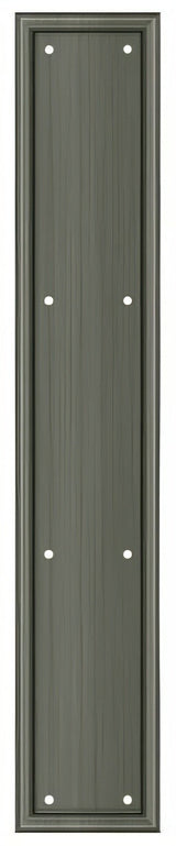 Deltana PP2281U15A push plate in satin stainless, additional view