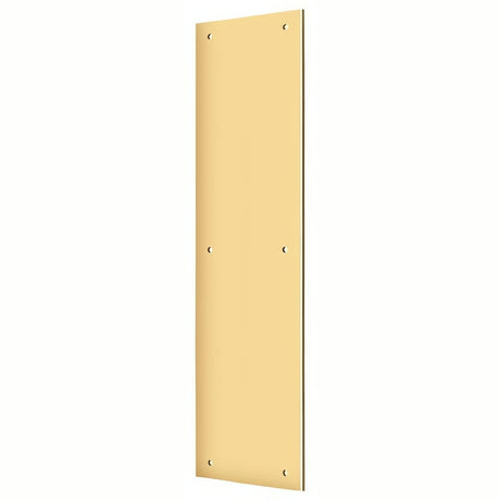 Deltana PP3515CR003 lifetime polished brass push plate