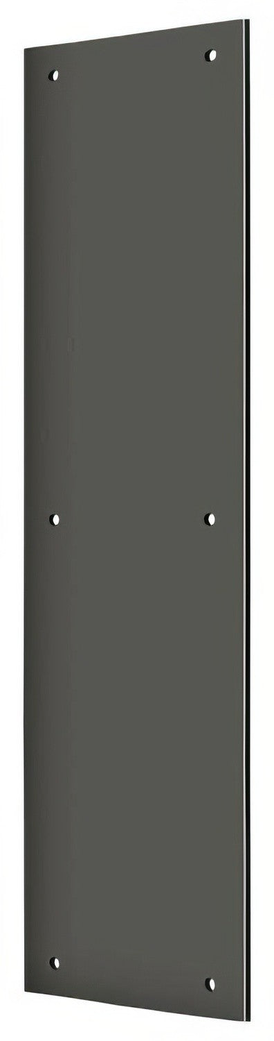 Deltana PP3515U10B push plate in satin nickel, additional view