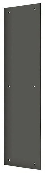 Deltana PP3515U10B push plate in satin nickel, additional view