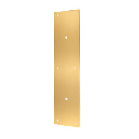 Deltana PPH3515CR003 lifetime polished brass push plate