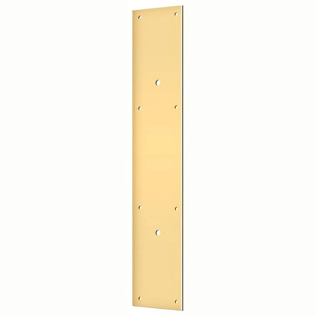 Deltana PPH3520CR003 lifetime polished brass push plate