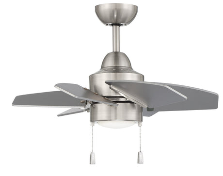 Craftmade PPT24BNK6 brushed polished nickel ceiling fan blades included