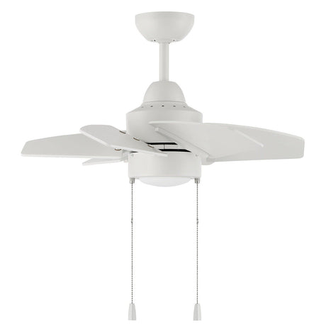 Craftmade PPT24W6 white ceiling fan blades included