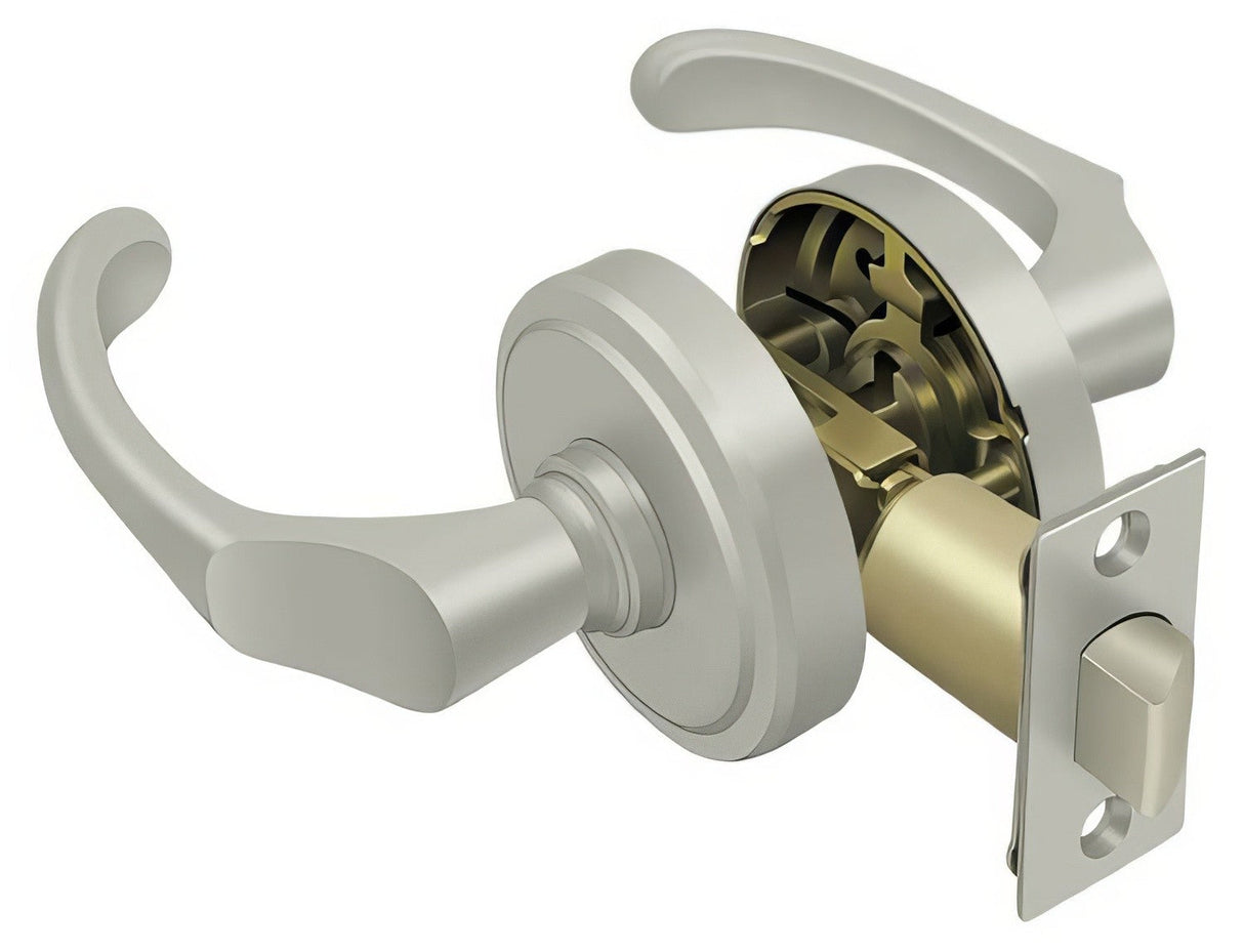 Deltana PRCLR3U15 satin nickel passage door lever