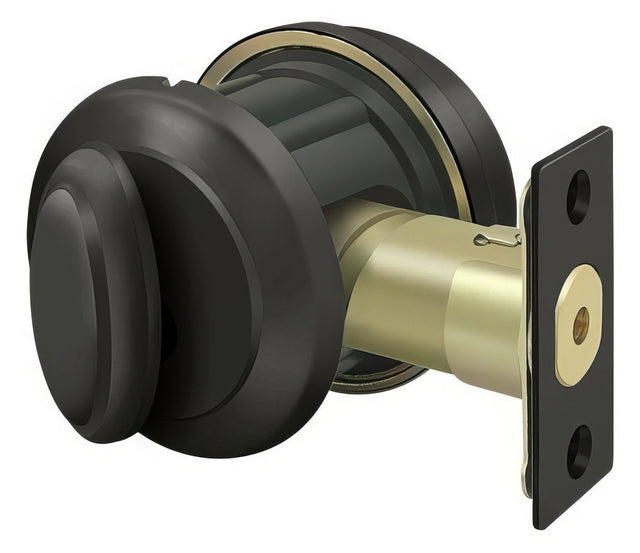 Deltana PRDRSU10B oil rubbed bronze single cylinder deadbolt