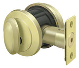 Deltana PRDRSU3 bright brass single cylinder deadbolt