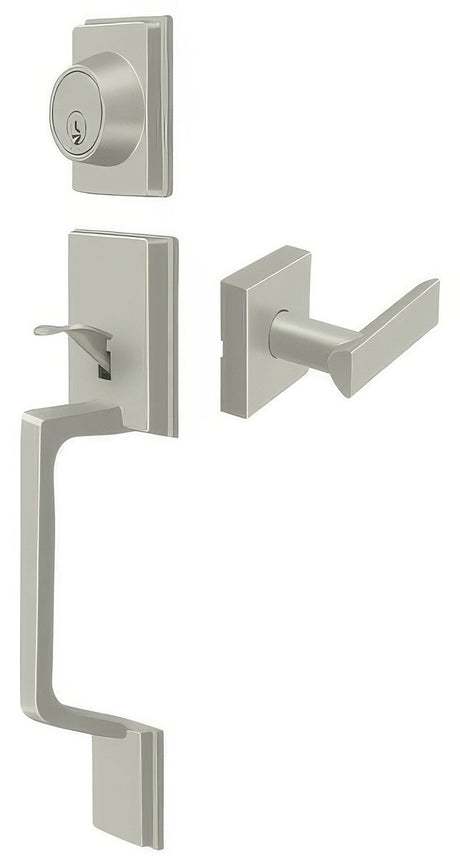Deltana PRHHLU15 satin nickel single cylinder handleset