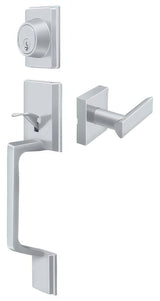 Deltana PRHHLU26 bright chrome single cylinder handleset