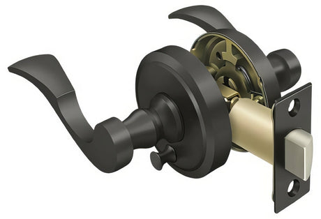 Deltana PRLLR2U10BRH oil rubbed bronze privacy door lever