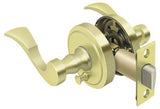 Deltana PRLLR2U3RH bright brass privacy door lever