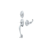 Deltana PRRHCHU26 bright chrome single cylinder handleset