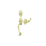 Deltana PRRHCHU3 bright brass single cylinder handleset