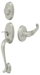 Deltana PRRHDCHU15 satin nickel dummy handleset