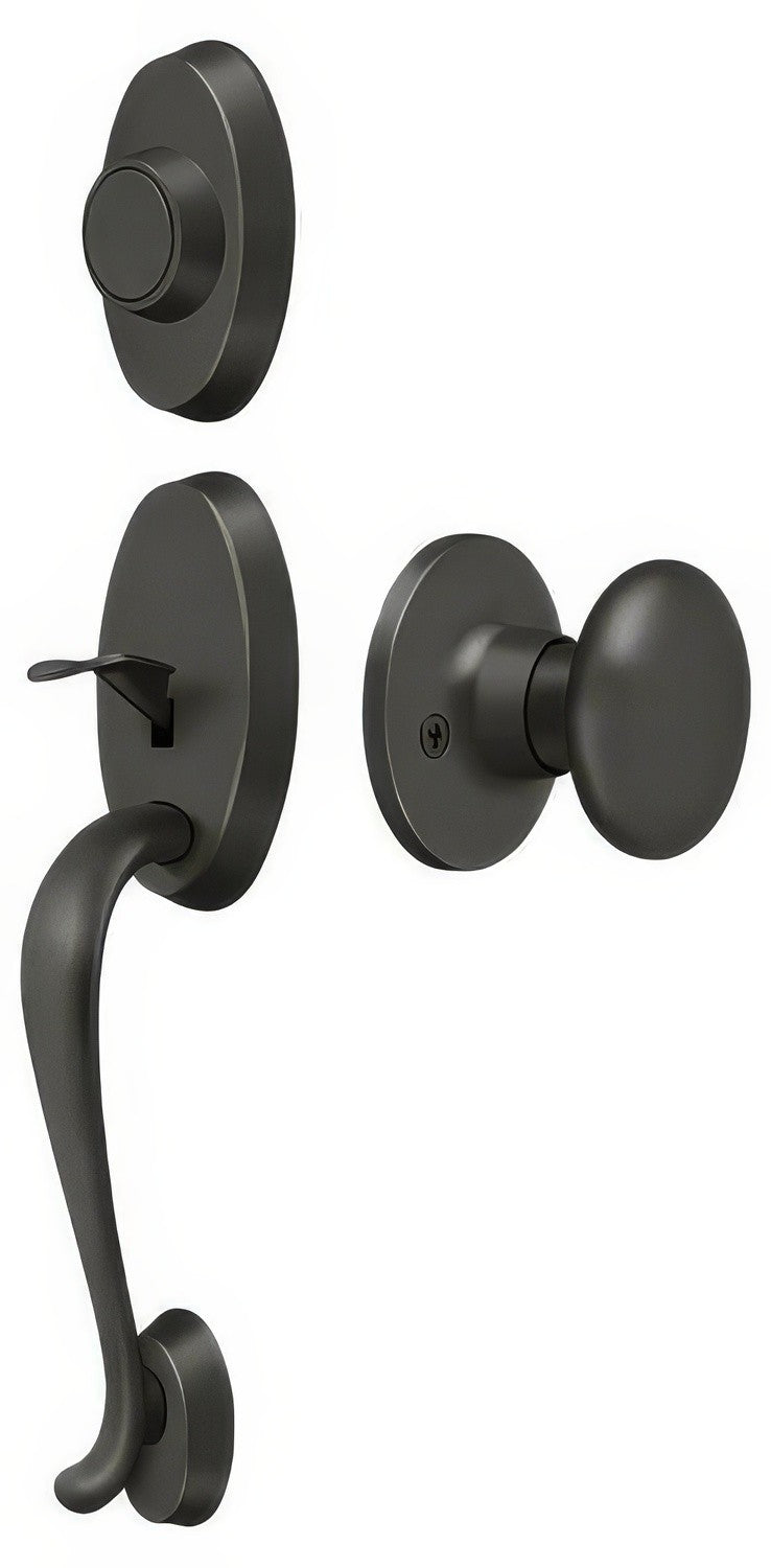 Deltana PRRHDRKU10B oil rubbed bronze dummy handleset