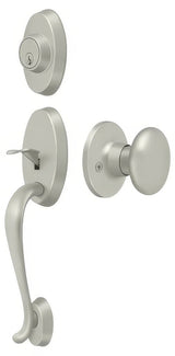 Deltana PRRHRKU15 satin nickel single cylinder handleset