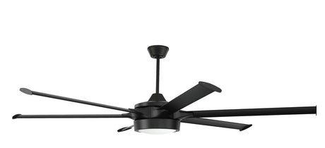 Craftmade PRT78FB6 flat black ceiling fan blades included