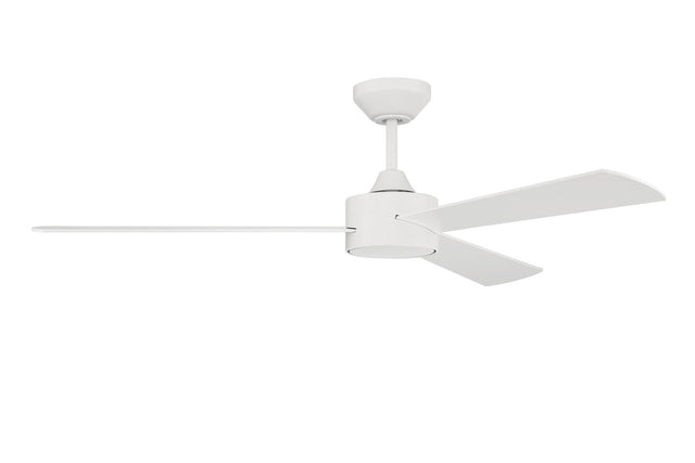 Craftmade PRV52MWW3 matte white ceiling fan blades included