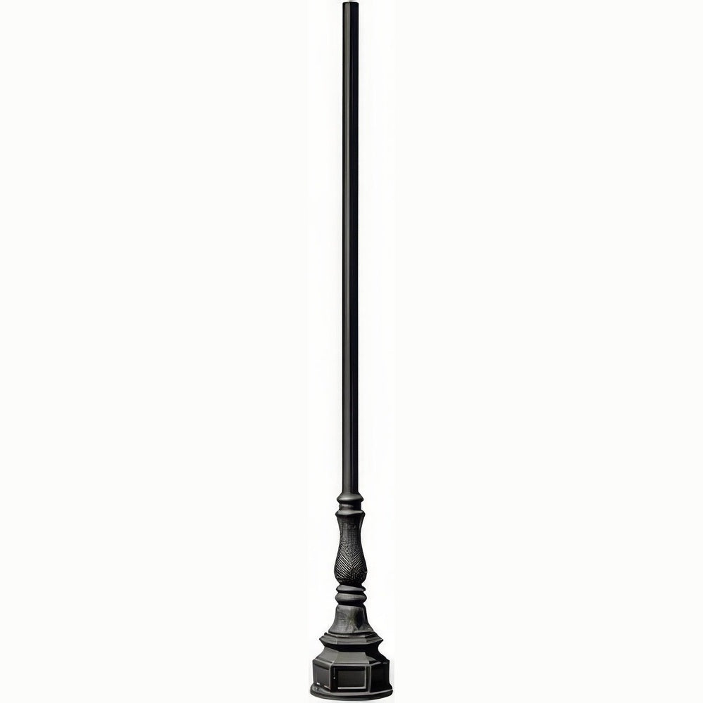 Dabmar Lighting PT-10-BS01-B black post light & pole