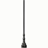 Dabmar Lighting PT-10-BS01-B black post light & pole