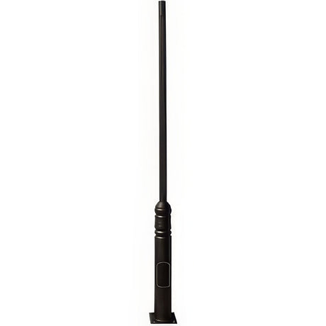 Dabmar Lighting PT-9BASE-VG-FL fluted galvanized steel post in satin stainless, additional view