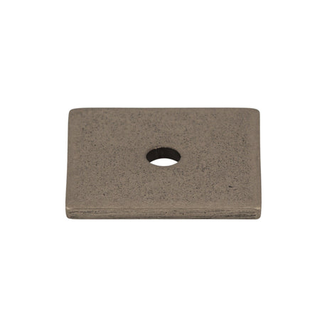 Top Knobs TK94PTA Square Knob Backplate Pewter Antique