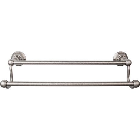 Top Knobs ED7APB TOP BATH (R) Edwardian Bath Double 20 1/2" Wall Mounted Towel Bar Antique Pewter
