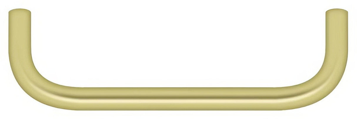 Deltana PW400U3 polished brass cabinet pull